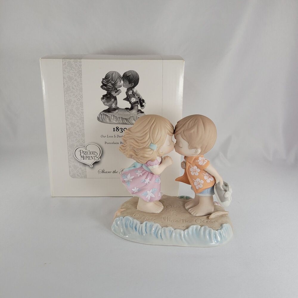 Precious Moments Our Love Is Deeper Than The Ocean Porcelain Figurine 183001